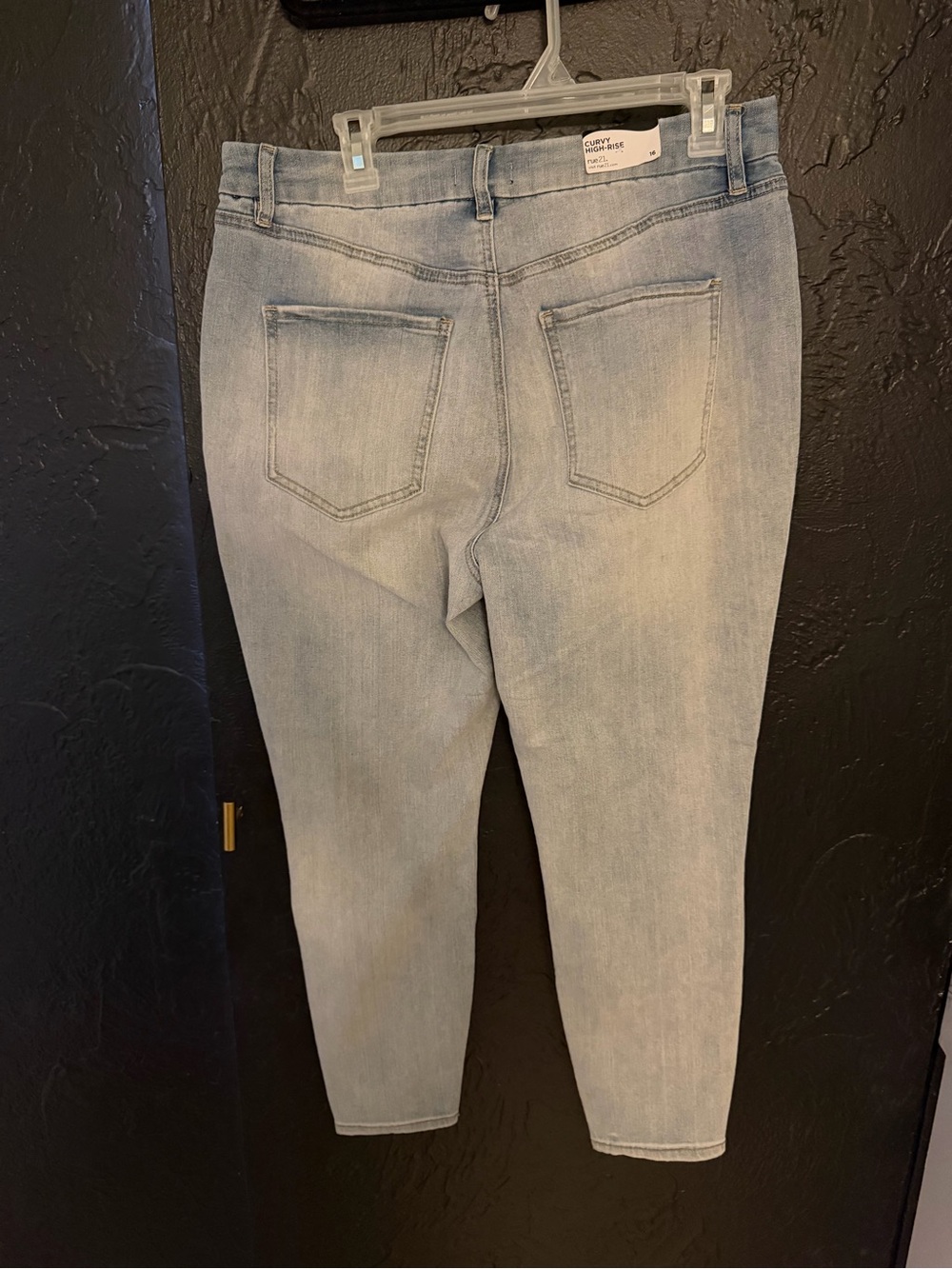 Light Blue Straight Leg Jeans - Picture 3 of 5
